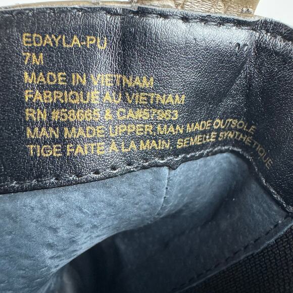 OPEN EDIT AYLA CROC HEELED CHELSEA BOOT IN AUTUMN NWOB WOMEN'S SIZE 7M - Picture 11 of 13